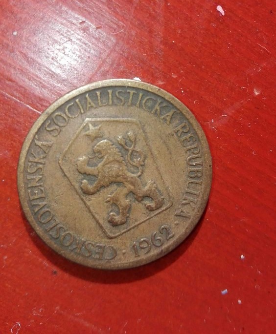 1 koruna   1962   back